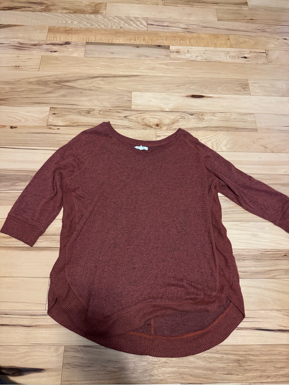 Maurices Women's Scoop Neck Knit Top - Rust Brown